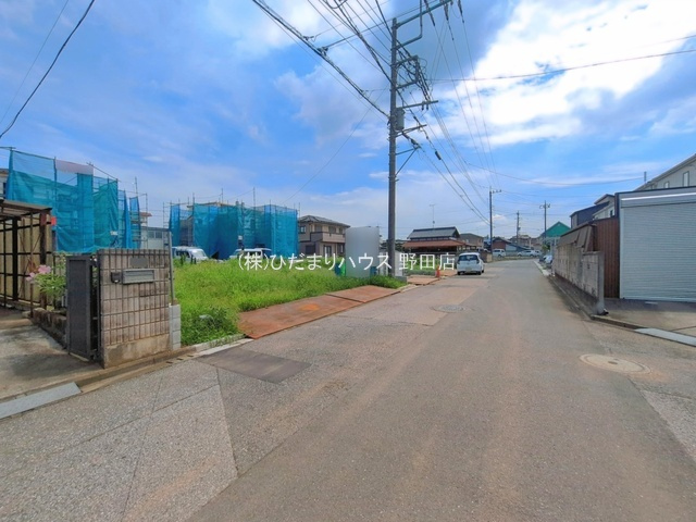 野田市山崎25期　新築戸建　3号棟の前面道路含む現地写真|2026年9月完成予定です(^^)/お気軽にお問い合わせください。
