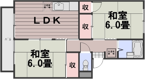 コーポラス福成の間取り
