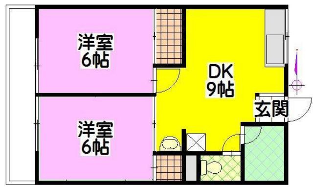 シティハイムヨシダAの間取り