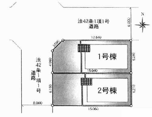 綾瀬市小園南第4　新築戸建全2棟　2号棟の区画図