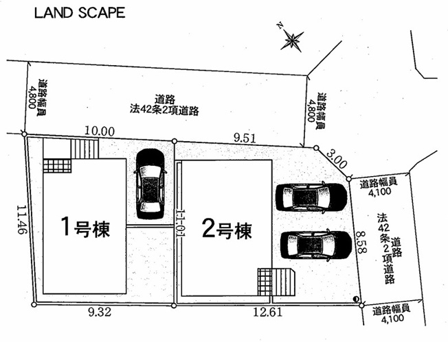 【区画図】 | 秦野市弥生町　新築戸建て　小田急線「渋沢駅」徒歩19分 | 2号棟のみ販売中