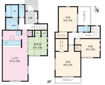 【間取り】 | 厚木市妻田西1丁目　新築分譲住宅　全3棟