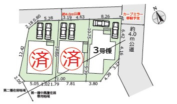 【区画図】 | 厚木市妻田西1丁目　新築分譲住宅　全3棟