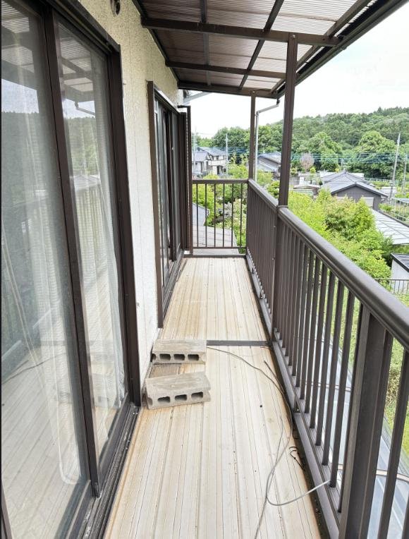 那珂市平野　中古戸建のバルコニー