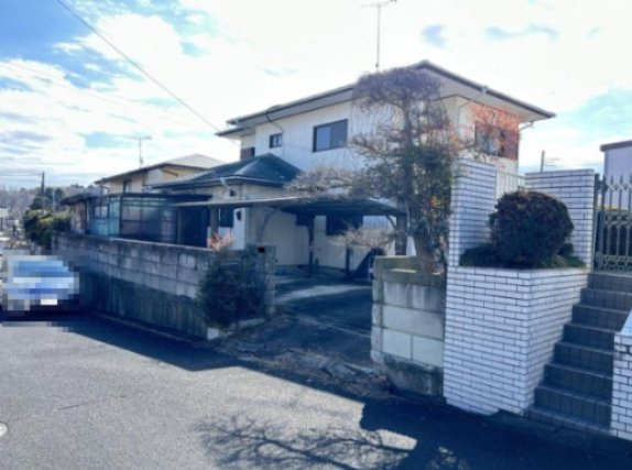 那珂市平野　中古戸建の前面道路含む現地写真