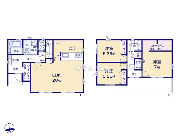 《仲介手数料無料》伊奈町栄２丁目86-4新築一戸建てグラファーレの間取り