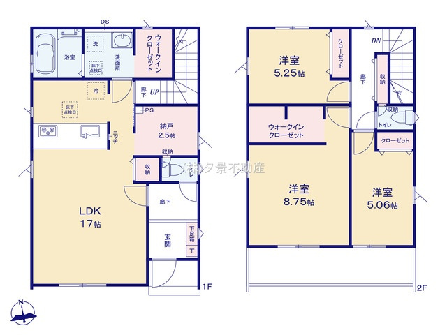 《仲介手数料無料》伊奈町栄２丁目86-4新築一戸建てグラファーレの間取り