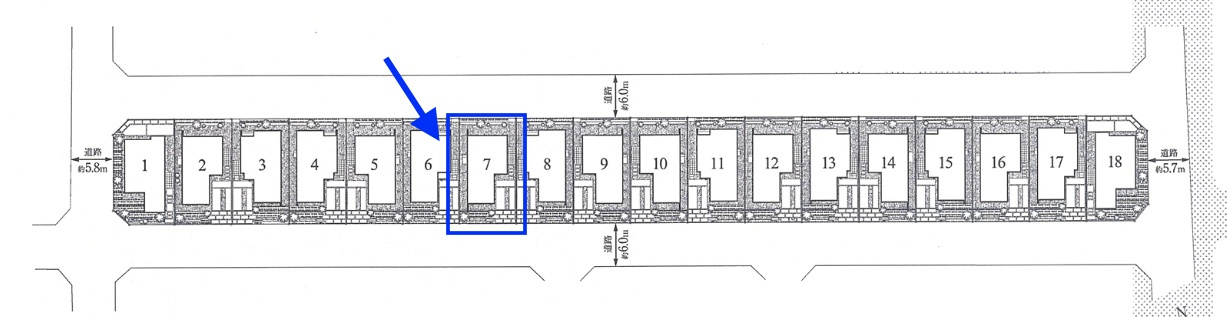 藤沢市辻堂東海岸4丁目　中古戸建の区画図|全18区画の開発分譲地内。整った街並みが魅力の住環境。