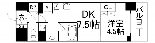 【間取り】 | ザ・パークハビオ天満橋