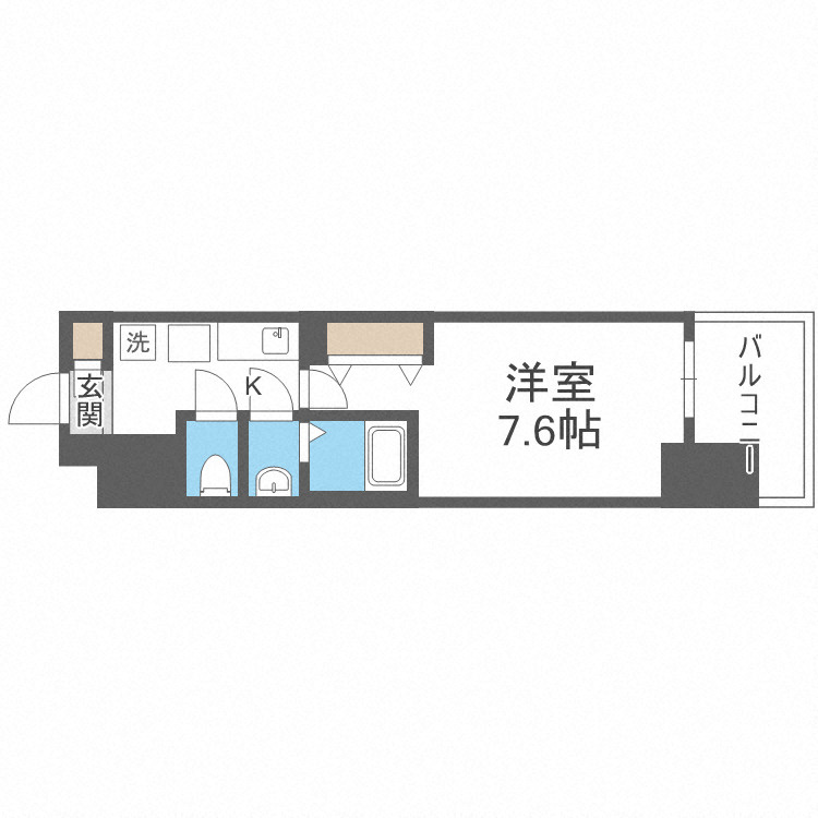 Luxe難波南の間取り