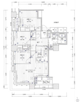 【間取り】 | エルグレースタワー大阪同心 | 【間取り】24階・南西角住戸につき、眺望・採光・通風良好☆	