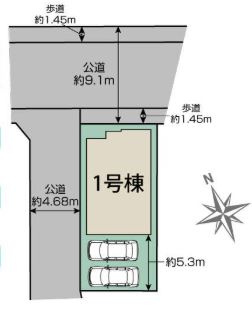 【区画図】 | 厚木市愛甲東1丁目　新築分譲住宅　全1棟