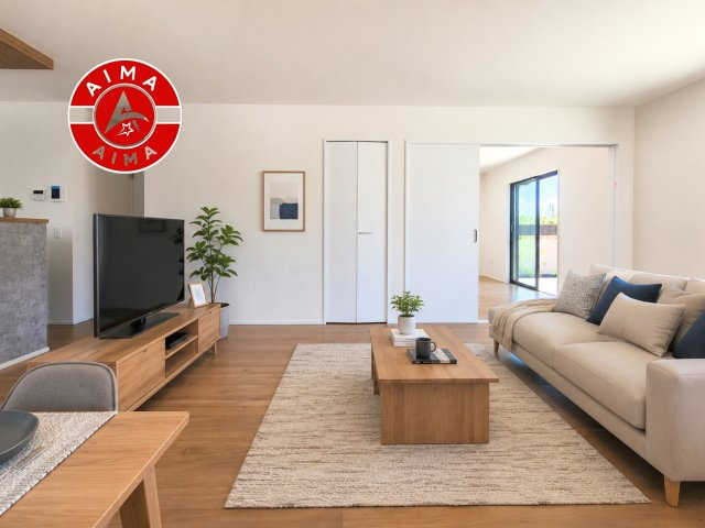 福津市津屋崎7丁目第6-3棟（3号棟）の居間・リビング|外観も気になるポイント