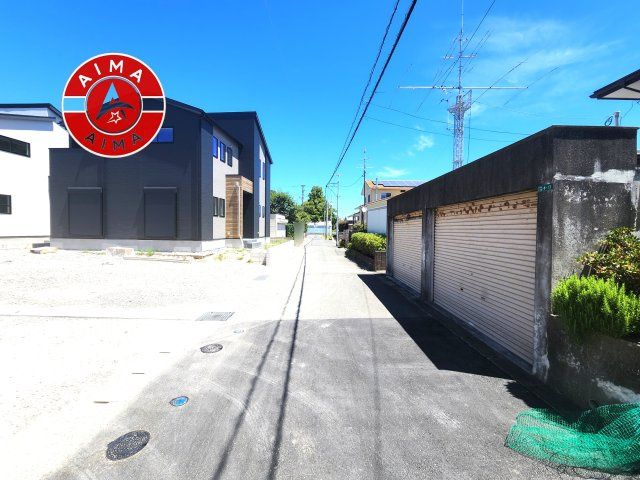 福津市津屋崎7丁目第6-3棟（3号棟）の外観|前面道路含む現地の写真です。