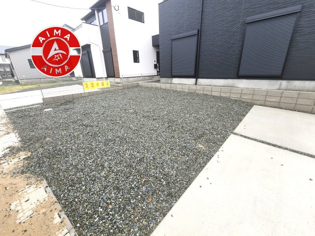福津市津屋崎7丁目第6-3棟（3号棟）の外観|お庭で自由な時間を過ごせます。