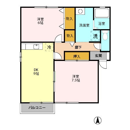 【間取り】 | 愛花夢　２号館