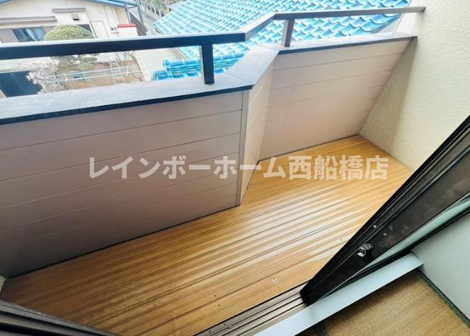 グリーンテラス五香のバルコニー