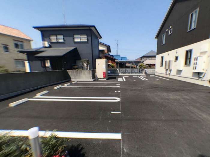 グランソレイユ　A棟の駐車場