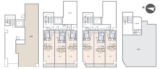 府中市若松町２丁目の一棟マンションの間取り