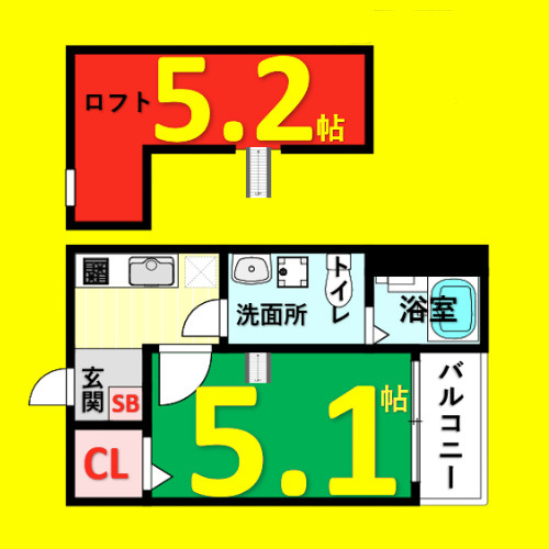 シルバード　名古屋市賃貸　仲介手数料無料の間取り