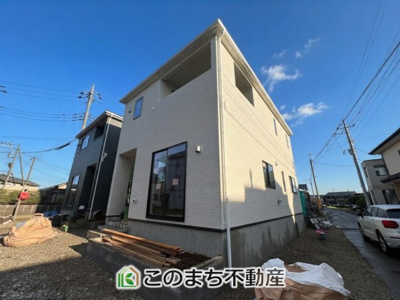 【外観】 | CRADLE GARDEN栃木市箱森町　第6　　 | 建築中現地写真（同社施工完成物件・モデルハウスがご見学いただけます）