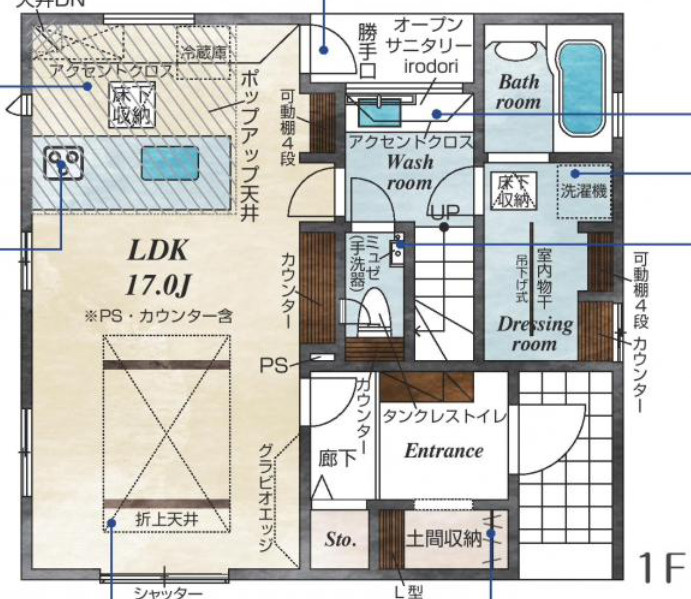 【仲介手数料無料】狭山市水野　全３棟　３号棟　狭山市の不動産なら西武ハウジングの間取り
