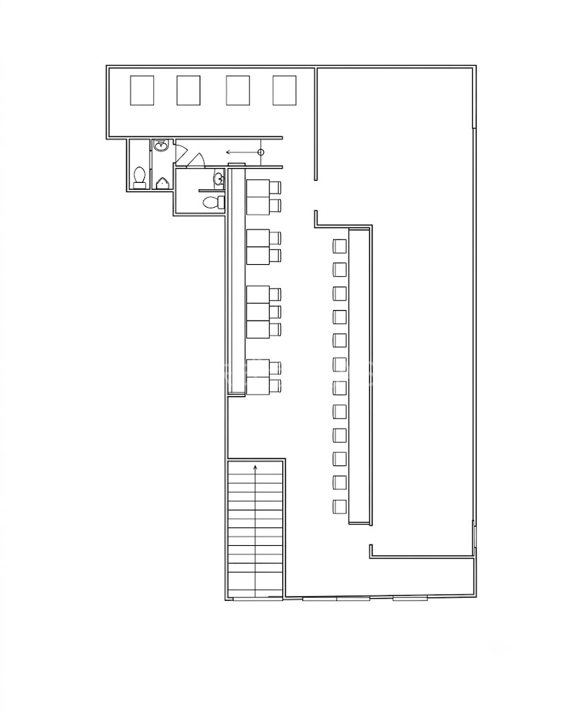 茨木市元町貸店舗の間取り