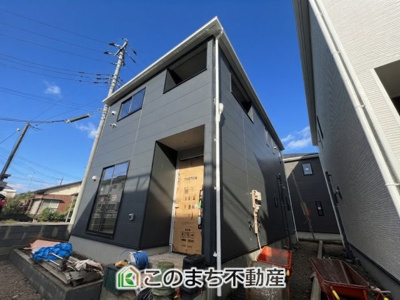 【外観】 | CRADLE GARDEN栃木市箱森町　第6　　 | 建築中現地写真（同社施工完成物件・モデルハウスがご見学いただけます）