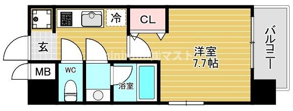四天王寺レジデンスの間取り