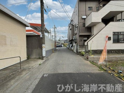茅ケ崎辻堂元町５丁目　新築戸建　全３棟の前面道路含む現地写真|6月19日撮影　建築中　現地外観