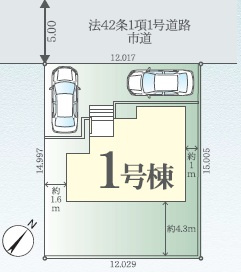 市川市中国分5丁目2期の区画図