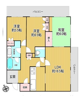 【間取り】 | 篠原北町パークマンション
