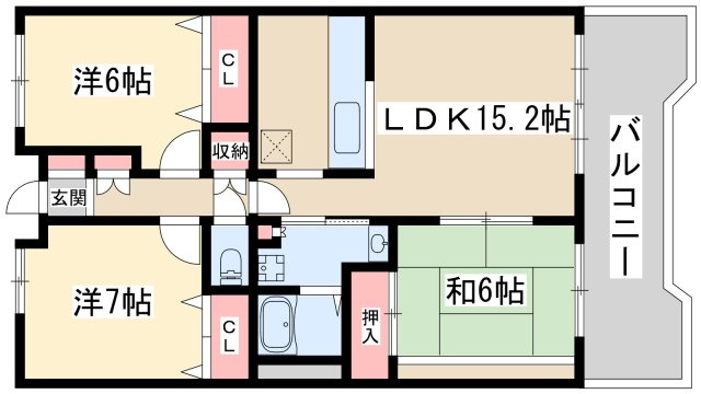 【間取り】 | 淀川ハイライフマンション
