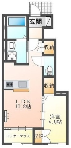 ラ　グリシーヌ　A棟の間取り