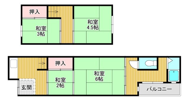 【間取り】 | レトロテラス蒲生