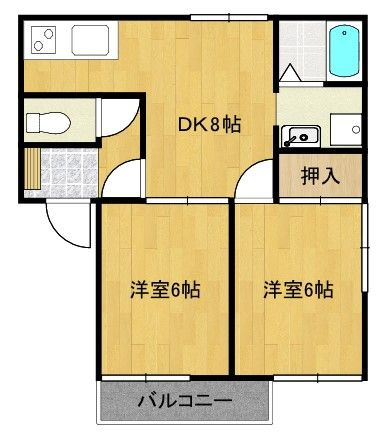 ビューステージ和白丘、Bの間取り