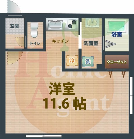 【間取り】 | アーバイル落合ツインドレスレジスタ | 1Rのお部屋です。