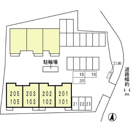 グランステージＢの区画図