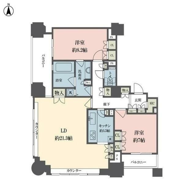 ルネ新宿御苑タワーの間取り