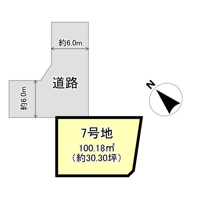 【建築条件付売土地】亀岡市千代川町今津2丁目の土地図|土地面積：89.42㎡（約27.05坪）