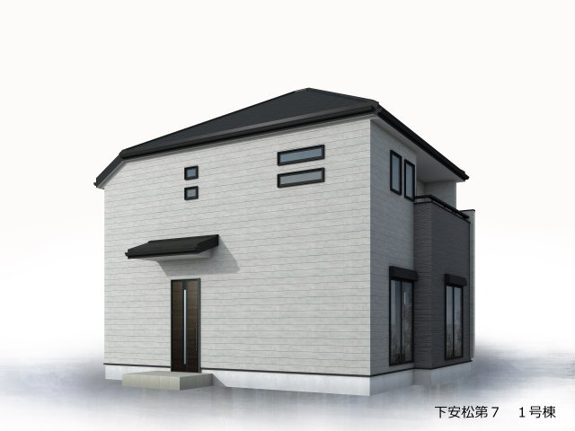 所沢市下安松 全1棟 新築分譲住宅 3,780万円の外観パース