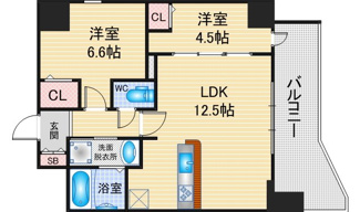 【間取り】 | S-RESIDENCE高岳clarity | 略図の為、現状優先
