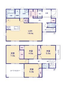 【間取り】 | 厚木市毛利台1丁目　新築分譲住宅  全1棟