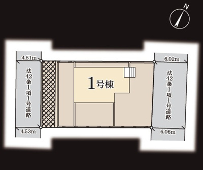 【区画図】 | 厚木市毛利台1丁目　新築分譲住宅  全1棟