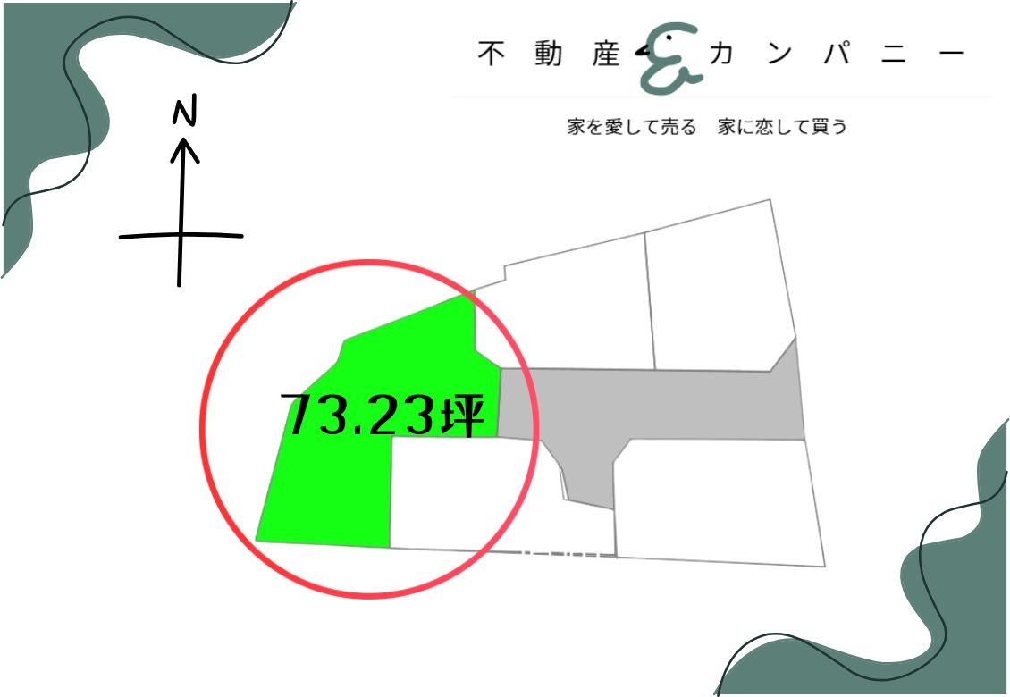 畑寺4丁目のおトチ3号地　松山市畑寺4丁目売土地の区画図