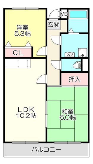 【間取り】 | ファミリーコート大今里
