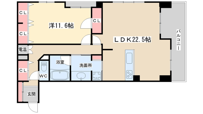 【間取り】 | グレンパーク梅田北