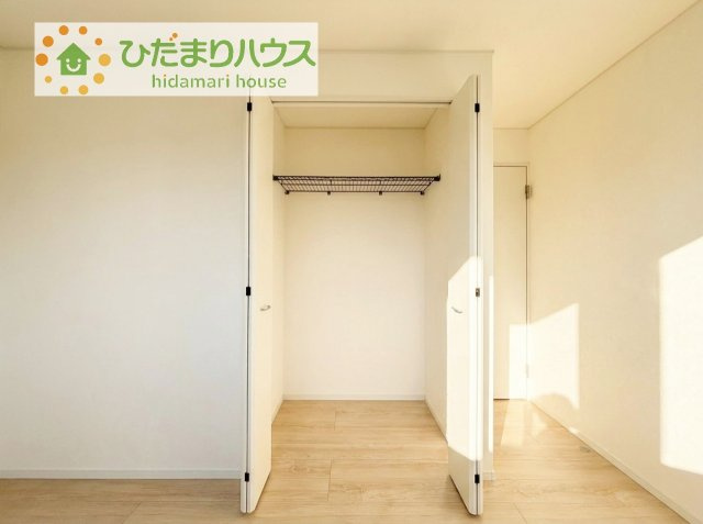【収納】 | つくばみらい市小絹第4　新築戸建　5号棟 | 全室にクローゼットが付いていて、お部屋の住空間もスッキリ広々使えそうです(^^)