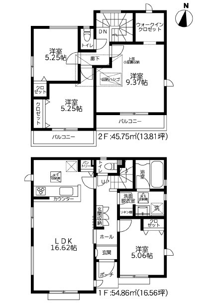 厚木市妻田北3丁目5期　新築戸建　全4棟D号棟