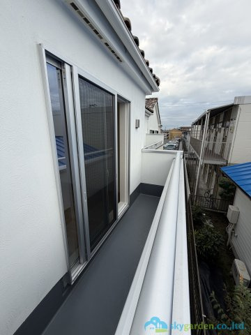 厚木市妻田北3丁目5期　新築戸建　全4棟D号棟のバルコニー